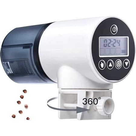 Dophin Af Lcd Automatic Plastic Fish Food Timer Black Pack Of