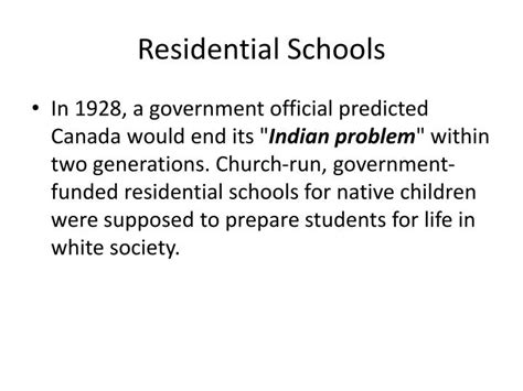 Ppt Residential Schools Powerpoint Presentation Free Download Id