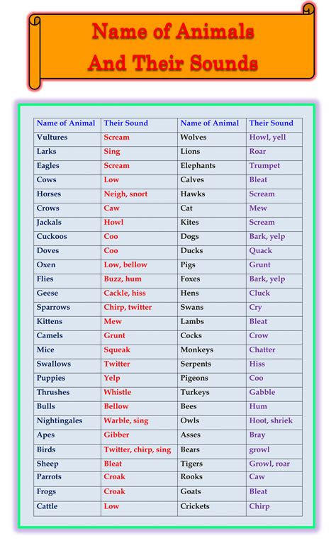 wild animal baby name and sound 2