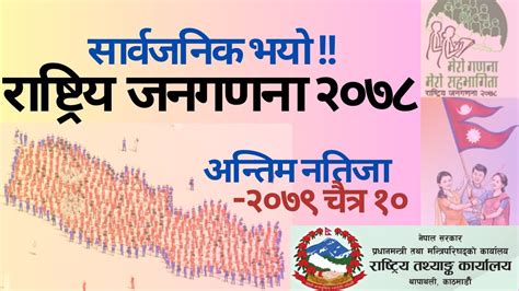 Census Of Nepal 2078 Bs Final Report 2079 Chaitra 10 ।। जनगणना २०७८