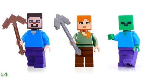 Buy LEGO Minecraft Combo Pack - Steve, Alex, and Zombie Minifigures ...