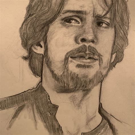 Sketch I Did Of Bellamy Blake Bob Morley The Art Sketches Pencil