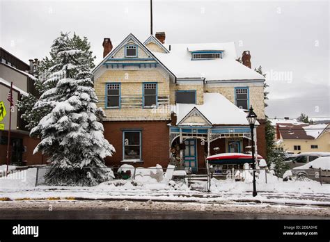 Winter In Leadville Colorado Usa Stock Photo Alamy