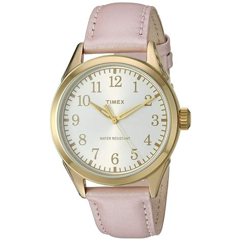 Timex Womens Briarwood Terrace Watch Light Pink Leather Strap