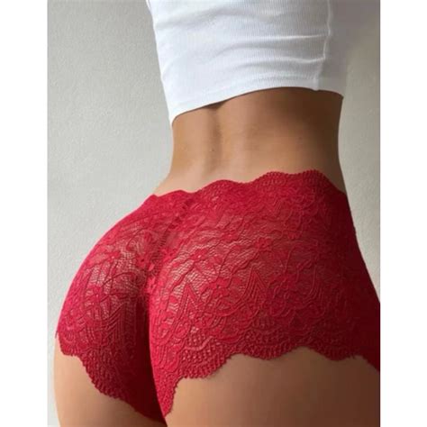 Kit Calcinhas Calesson Cale On Lingerie Sexy Tanga Shortinho Renda Feminino Shopee Brasil