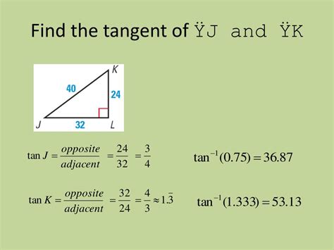 Ppt Apply The Tangent Ratio Powerpoint Presentation Free Download