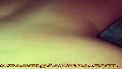 Wife Pushes Cum Out Her Ass