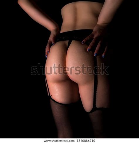 Sexy Woman Black Lingerie Stock Photo 1340886710 Shutterstock