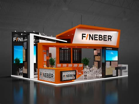 Fineber, stand on Behance