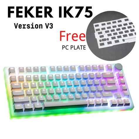 Feker Ik Pro Kit Wireless Mode Hot Swappable Mechanical Keyboard Rgb Compatiable With For