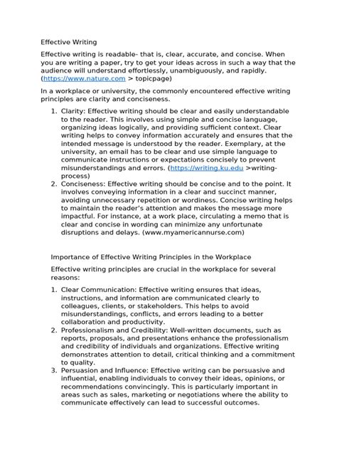 Effective Writing Pdf