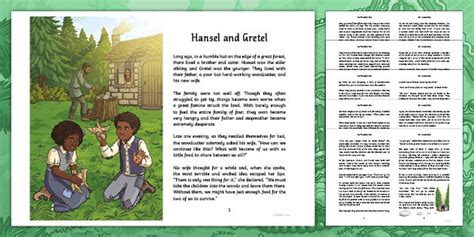 Hansel And Gretel Traditional Fairy Tale From The Twist The Text Hansel