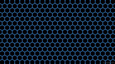 Black Hexagon Posted By Samantha Peltier Blue Hexagon Hd Wallpaper