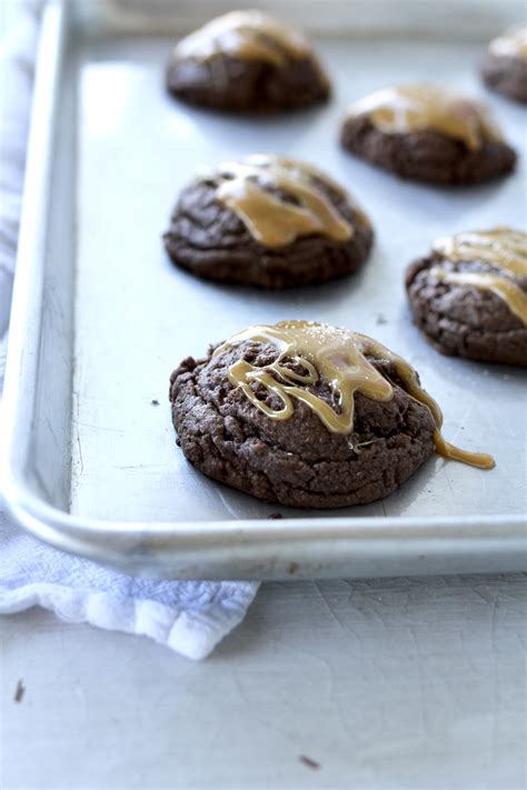 Salted Caramel Brownie Cookies A Bountiful Kitchen