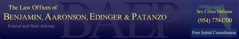 Home Sex Crime Criminal Defense Lawyers Benjamin Aaronson Edinger And Patanzo