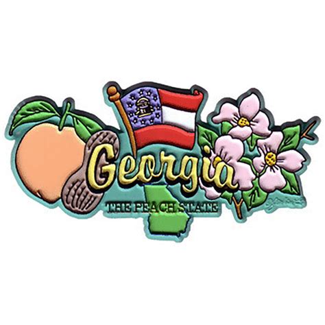 State Of Georgia Souvenir Magnet