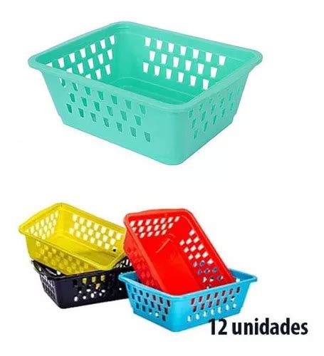 Cesta organizadora multiusos para 12 cestas pequeñas color violeta