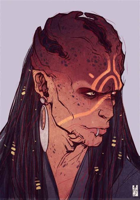 Male Humanoid Alien Concept Art