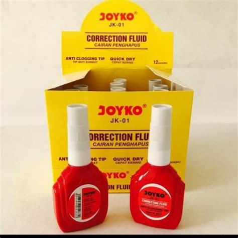 Joyko Correction Fluid JK 01 Tip Ex Cair Kertas SInar Mega Store