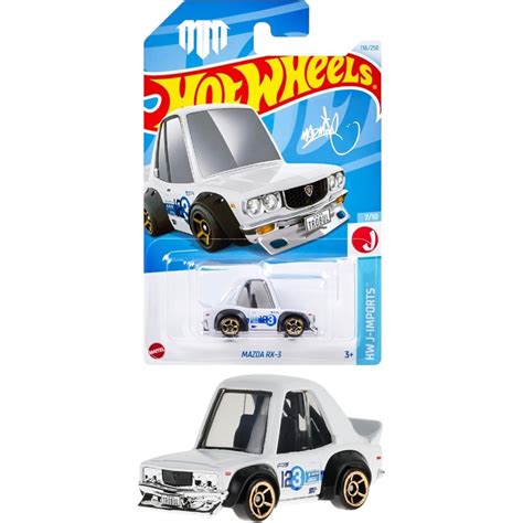 PUTIH Htd Hot Wheels Mazda RX White Tooned Mad Mike Racing Car Toy Shopee Philippines