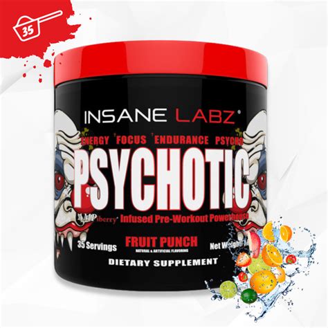 Предтреник Psychotic Психотик Insane Labz (Фруктовый пунш) - купить с ...
