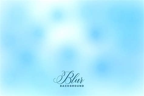 Dise O De Fondo Elegante Borroso Efecto Bokeh Azul Vector Gratis