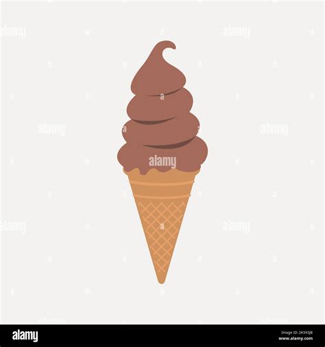 chocolate ice cream clipart dessert illustration vector stock vector