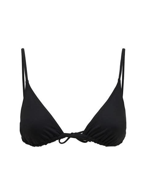 Eres Mouna Triangle Bikini Top In 黑色 ModeSens