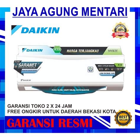 Jual Ac Daikin Ftp Av Split Pk Breeze Standard Pk Shopee