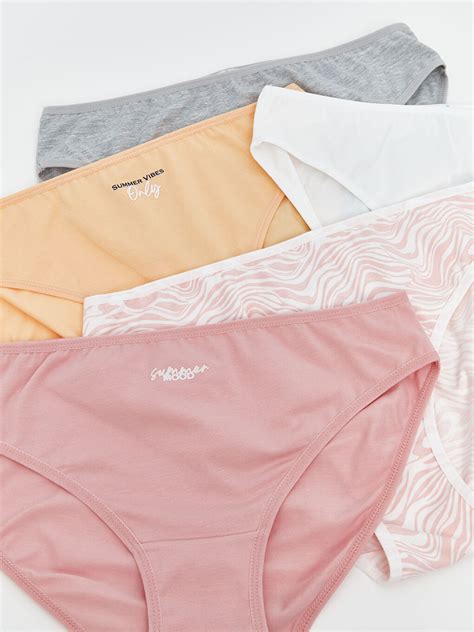 LCW Young Lot de 5 culottes bikini imprimées S5FD39Z8 LSZ LC Waikiki