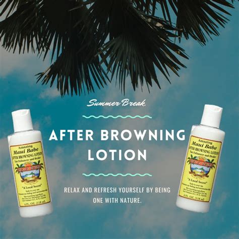 Maui Babe After Browning Lotion Moisturizing Skin Care Antioxidant Etsy