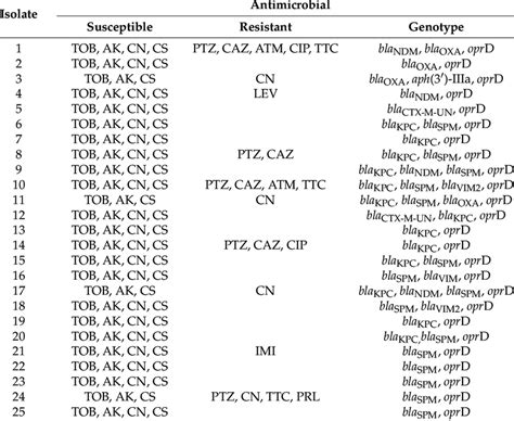 Characteristics Of The Pseudomonas Aeruginosa Isolates Derived From