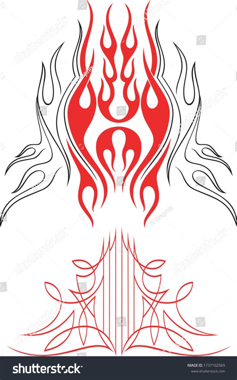 Hot Rod Flames Flames Stickers Flames Stock Vector Royalty Free 1737102569 Shutterstock