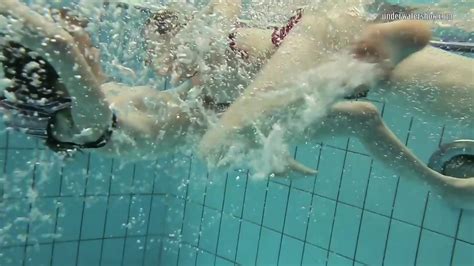 Nastya Undresses Libuse In The Pool Like A Lesbian Pussy Juicy