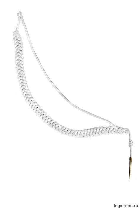 Аксельбант солдатский уставной шелк белый - Интернет-магазин - ЛЕГИОН