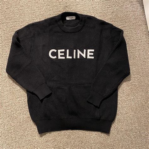 Celine knit size M 70cm length 115cm chest - Depop