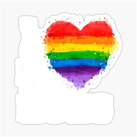 I Love My Two Moms Lgbt Gay Lesbian Sticker For Sale By Perrydad Redbubble