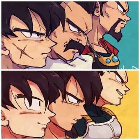 Goku Broly Vegeta Bardock Paragus Rey Vegeta Anime Dragon Ball