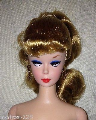 Nude Barbie Doll Vintage Repro Reproduction Ponytail Dark Blonde Ooak
