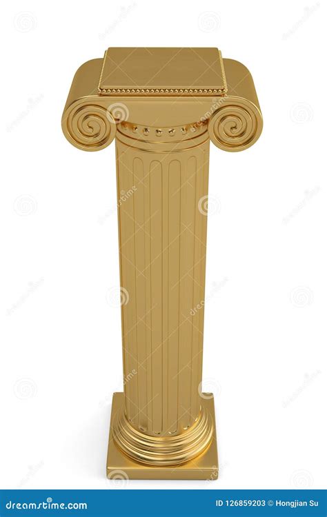 Golden Column Torch Stock Image 1648009