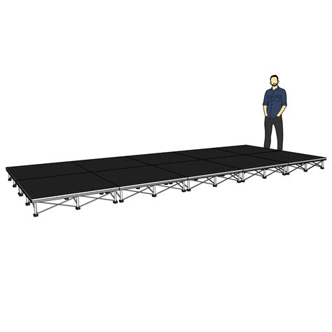 5m X 2m Portable Stage Platforms With 20cm Risers Stage Concepts