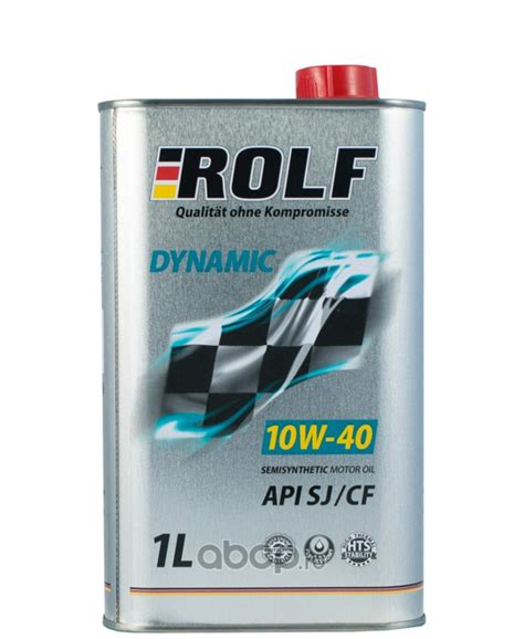 Полусинтетическое моторное масло Rolf Dynamic 10W-40 1 л купить в ...