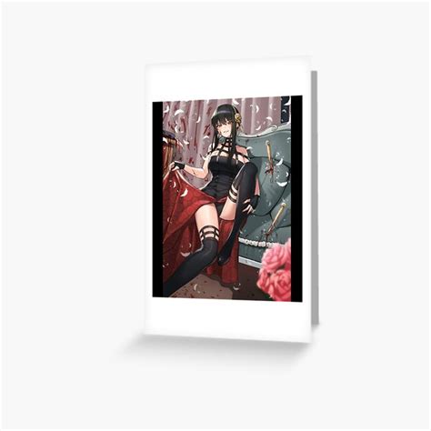 Yor Forger Hot Greeting Card For Sale By TarotBatty Redbubble