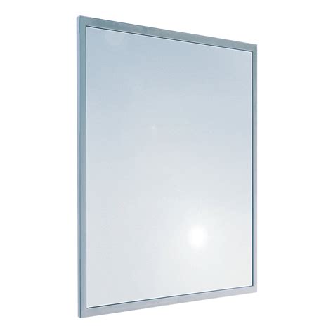 Satin Finish Stainless Steel Framed Glass Mirror 450mm X 1500mm