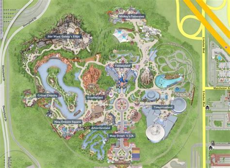 Disneyland Map 2024 Anaheim Karla Marnia
