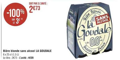 Promo Bière Blonde Sans Alcool La Goudale chez Supermarchés iCatalogue fr