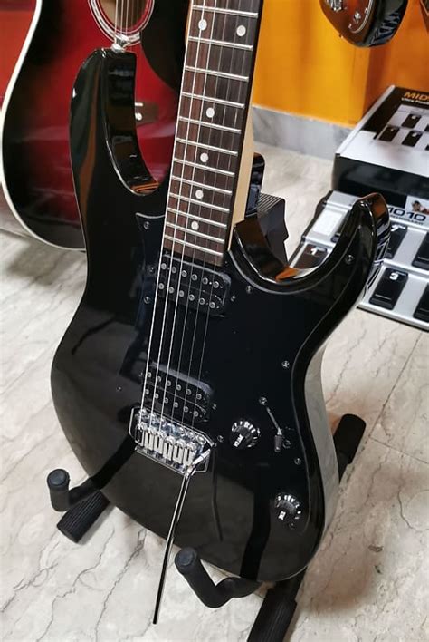 Ibanez Grx20 Black Night Black Electric Guitar Reverb