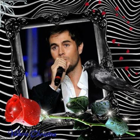 Pin By Tia Moore On Enrique Iglesias 4 Black And White Red Roses My