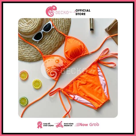 HCM Bikini GECKO 2 Mảnh Tam Giác Basic 99K 2M01 A 20 Màu Ảnh Thật Shopee Việt Nam