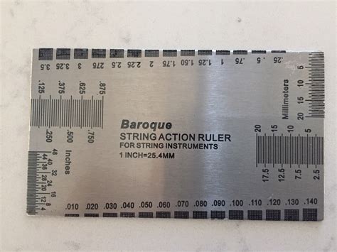 String Action Ruler - Southern Tonewoods
